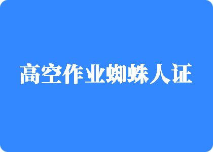 操小骚b视频高空作业蜘蛛人证